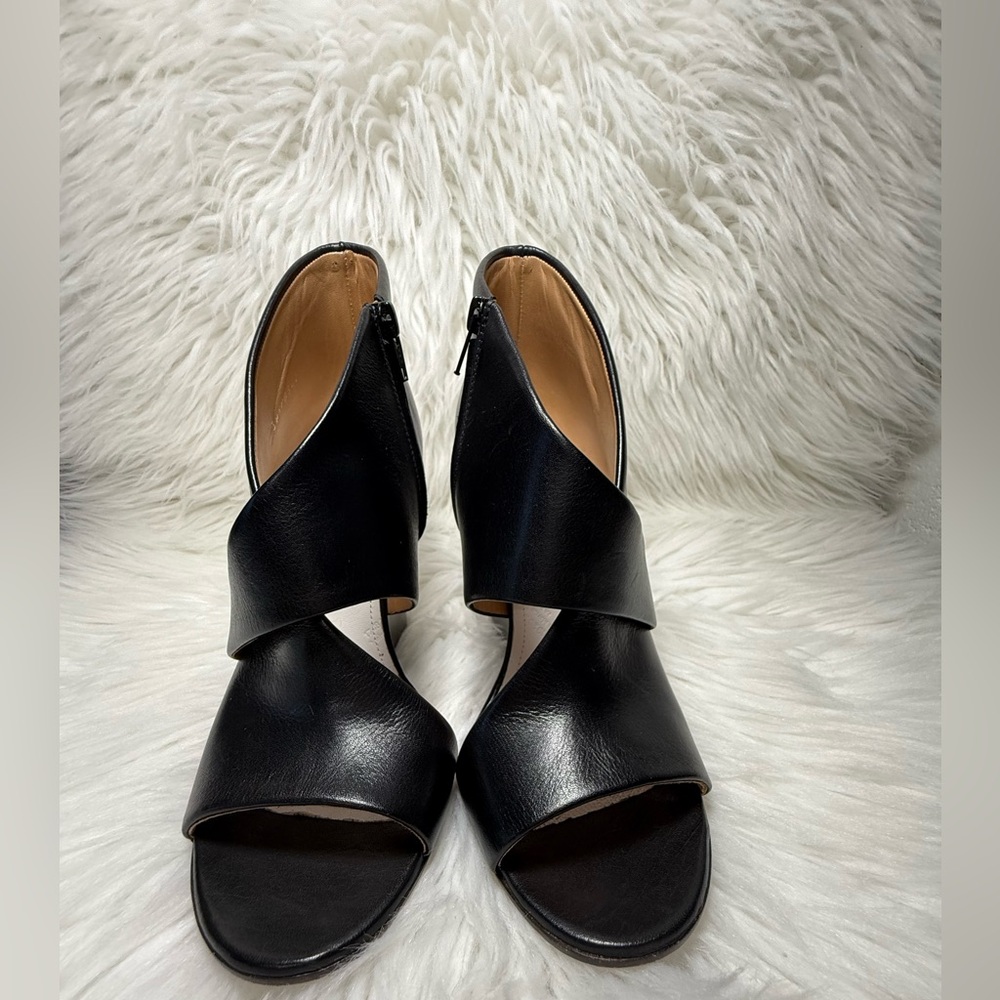 Maison Margiela Black Leather Wedge Sandals, Model Number 38wp0342 Sz 36.5 View 3